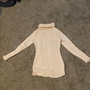 Women's Cream Cable Knit Sweater